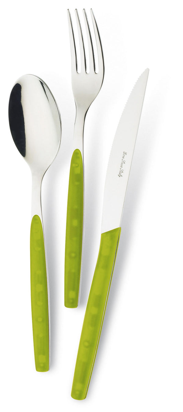 online Servizio Set di Posate 24 pezzi in Acciaio Inox Eme Dream Verde 37