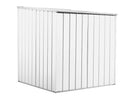 Casetta Box da Giardino in Lamiera di Acciaio Porta Utensili 175x185x192 cm Enaudi Bianco
