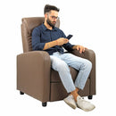 Poltrona Relax Reclinabile Manuale in Similpelle Marta Visone