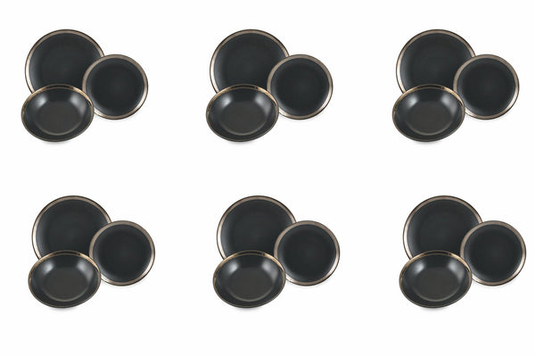 Servizio Piatti 18 Pezzi in Gres 6 Posti Villa d'Este Home Tivoli Naima sconto