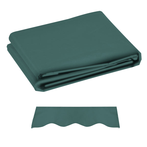 online Telo di Ricambio per Tenda Parasole Retrattile 3x2,5 m in Poliestere Anti UV 50+ Verde