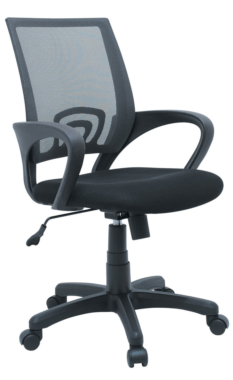 Sedia Poltrona Operativa da Ufficio in Tessuto Motti Business Nera