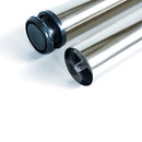 Gambe per Tavola Ø60 mm di Acciaio Nichel Satinato Acciaio Emuca