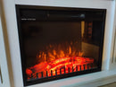 Camino Elettrico da Incasso 47,5x58,5x18 cm Effetto Fiamma 1500W Vienna 23 Nero