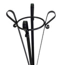 Posacenere da Esterno in Acciaio 34x34H116cm Nero