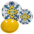 Servizio Piatti 18 Pezzi in Porcellana e Gres VdE Tivoli 1996 Italian Beauty