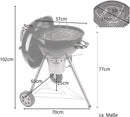 Barbecue a Carbonella Kansas Ø57 cm Nero