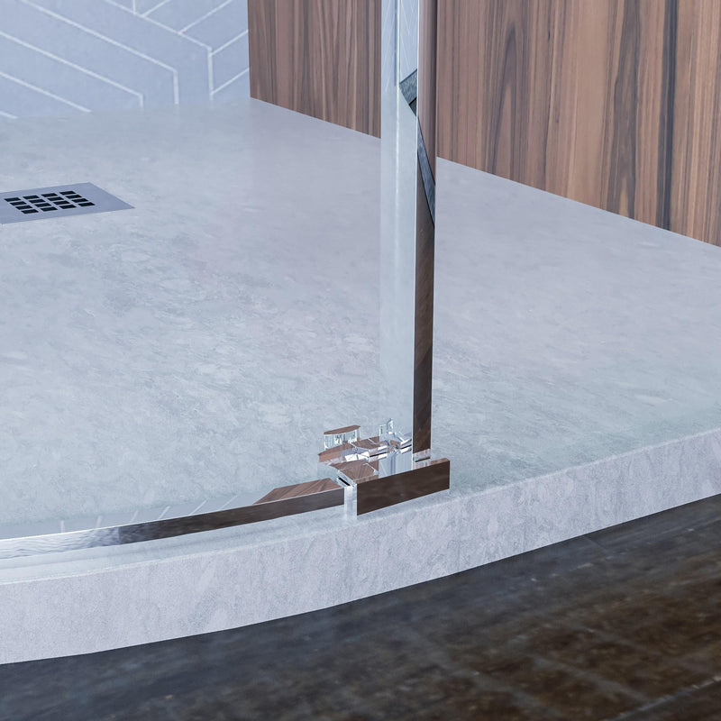 Box Doccia Semicircolare 2 Ante Scorrevoli in Cristallo Trasparente 6mm H195 Bonussi Lucy Varie Misure