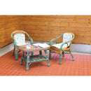 Set 6 Piastrelle Forate in Plastica 40 x 40 cm da Esterno 