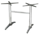Base per Tavolo Rettangolare da Giardino con Piede a 2 Razze in Alluminio Silver