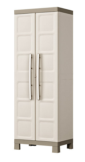 Armadio da Esterno 4 Ripiani 65x45x182H cm in Plastica Keter Excellence Alto Beige/Tortora online