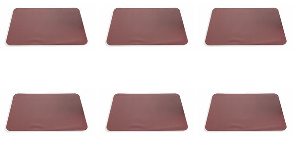 Set 6 Tovagliette 45x30x0,2 cm in Pvc Villa d'Este Home Tivoli Texas Bordeaux sconto