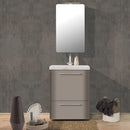 Mobile Lavatoio 65,5x50,5x87 cm 2 Cassetti Montegrappa Novella Dipiù Tortora