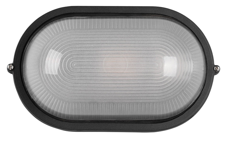 Plafoniera da Esterno Attacco E27 in Alluminio Nero Opaco