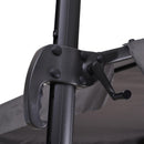Ombrellone Decentrato da Giardino in Alluminio 2,7x2,7m  Grigio