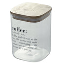 Set 3 Barattoli Sale Zucchero e Caffè 1 Litro in Vetro VdE Tivoli 1996 Inglese Trasparente