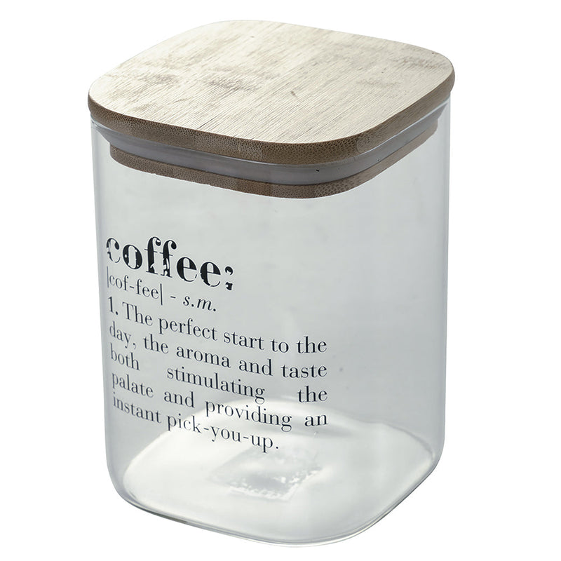 Set 3 Barattoli Sale Zucchero e Caffè 1 Litro in Vetro VdE Tivoli 1996 Inglese Trasparente