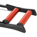 Rullo Bici Allenamento Lunghezza Regolabile 145x56x10,5 cm  Nero e Rosso