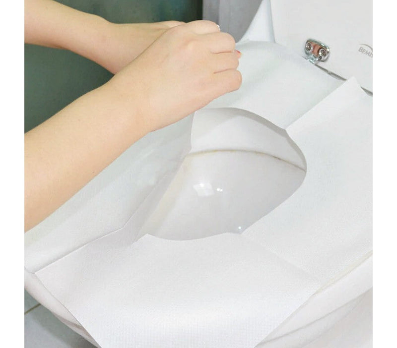 Set 10 salviette copri water monouso da viaggio