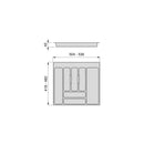 Portaposate Optima Universal M 600 Plastica Grigia Tecnoplastica Emuca