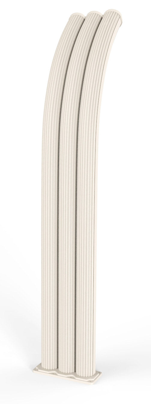 Doccia Solare da Giardino 75L Miscelatore e Lavapiedi Arkema Energy Pro Bianco Crema