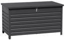 Baule da Esterno con Ruote 142x72x74 cm Grigio