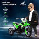 Moto Elettrica per Bambini 3 Ruote 6V con Licenza Honda CRF450RL Verde