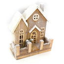 Casetta in Legno con Led naturale cm 26x14xh30