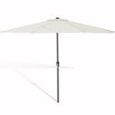 Ombrellone Mezzaluna a Parete da Giardino Parasole a Muro 270 cm in Poliestere Beige      