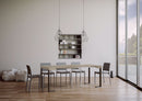 Consolle Allungabile 90-196x40x77 cm Tecno Small Cashmere Telaio Antracite 