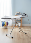 Asse da Stiro Salvaspazio Relax Plus 123x39 cm Gambe Triple Altezza Regolabile in Acciaio