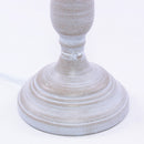 Lampada da Tavolo Ø20xH35 cm in Metallo Design Classico Grigio