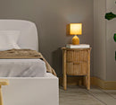 Comodino Goteborg 38x34,5x52 cm in Abete e MDF e Ferro      