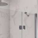 Porta Parete Doccia 1 Anta Battente in Cristallo Trasparente 8mm H195 Bonussi Leonie Varie Misure