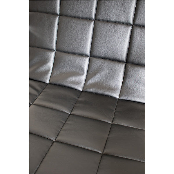 Poltrona Domitilla in Acciaio Cromato Rivestimento in Similpelle Nero acquista