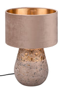 Lampada da Tavolo da Interno Attacco E27 in Ceramica Grigio