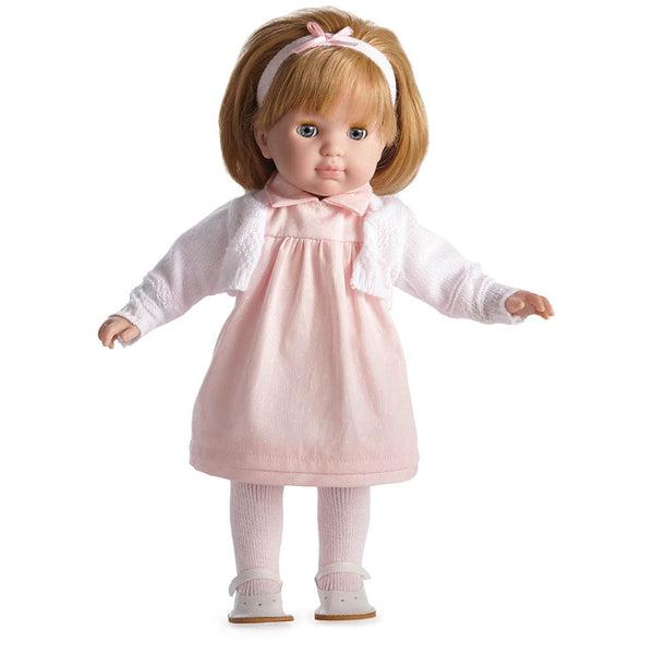 Bambola Bebè con Vestitino Rosa 36cm JC Toys sconto