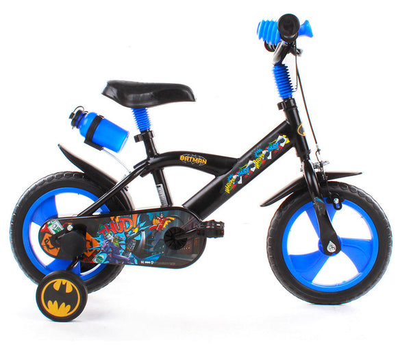 Bicicletta per Bambino 12"" 1 Freno Batman Nera prezzo