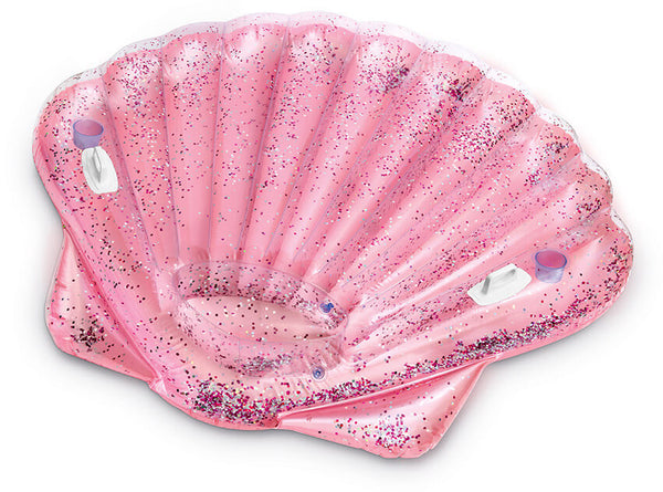 acquista Materassino Gonfiabile Conchiglia Glitter 178x165x24 cm Intex 57257EU/EP