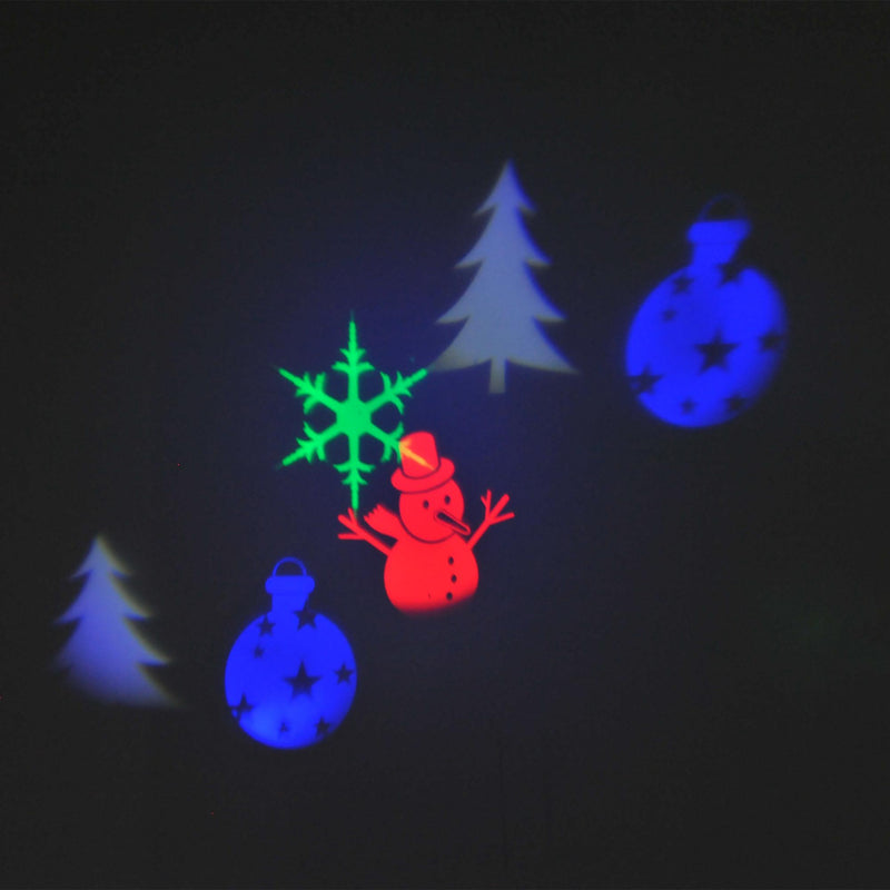 Proiettore Giardino per Natale e Halloween LED Rosso Verde Blu Bianco 