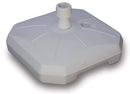 Base per Ombrellone da Giardino in Plastica 50 Litri Voghini Bianca