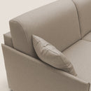 Divano Letto 2 Posti 149x90x96 cm in Tessuto Beige