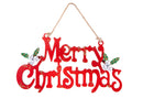 Decoro Merry Christmas H61 cm Rosso