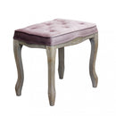 Sgabello Marly 50x36x47 h cm in Velluto Rosa