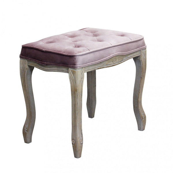 Sgabello Marly 50x36x47 h cm in Velluto Rosa acquista