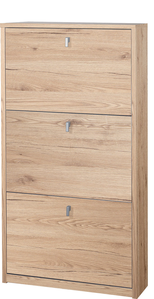 Scarpiera 3 Ante 63x117x18 cm Rovere Naturale sconto