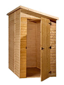 Casetta Box da Giardino 1,2x2 m Senza Pavimento in Legno Picea Massello 16mm Eden