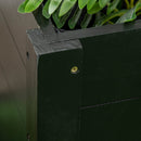 Fioriera da Giardino con Foro di Drenaggio e Rotelle 89x48x47 cm in Legno di Abete Nera