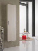 Mobile da Bagno a Colonna 1 Anta in Melaminico 40x18x160cm TFT Giava Pino Bianco