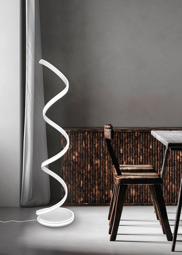 online Piantana da Interno a LED in Metallo Bianco Opaco